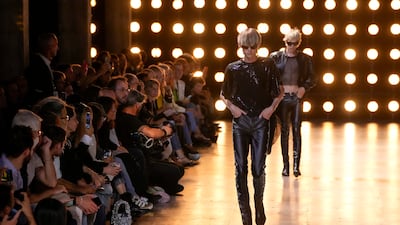 The Celine show was held at the Palais de Tokyo, a fashion week favourite. AP