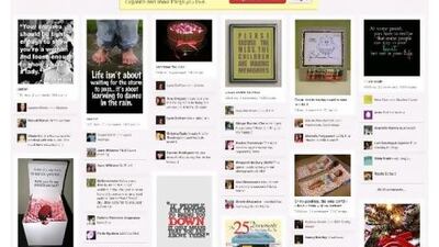 Pinterest allows like-minded people to compile and share photos, links, screen grabs and blog entries.