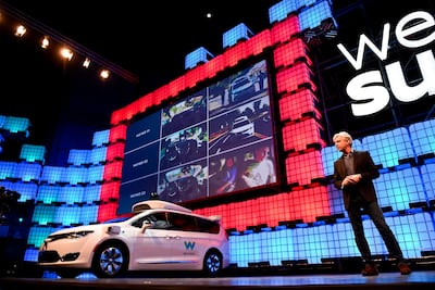 Waymo CEO John Krafcik made the announcement at Europe's largest tech event. AFP PHOTO / PATRICIA DE MELO MOREIRA