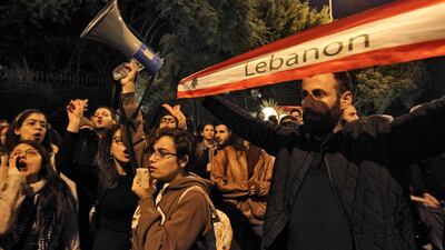 Protests in Lebanon are in their third month. AFP