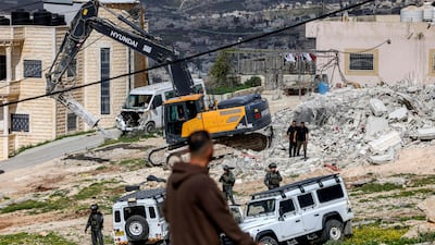 Israeli security forces demolish homes in the Palestinian village of Beit Awa in the occupied West Bank, part of an expansionist policy drawing mounting criticism. AFP