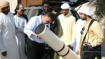 Dr Ilias Fernini and colleagues at UAEU. Courtesy of Dr Fernini