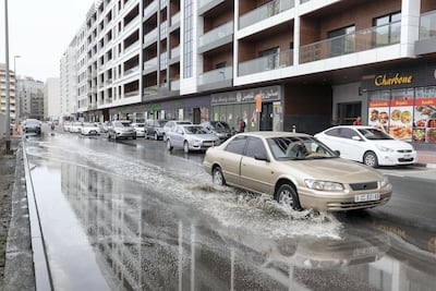 It rained in some parts of the UAE on Monday. Antonie Robertson / The National