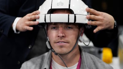 The iMediSync iSyncWave is portable, wireless brain scanner. AP