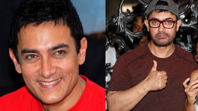 44 versus 54: Aamir Khan was almost baby faced in his mid 40s a decade ago: he's sported many a statement beard and moustache over the past 10 years, too. EPA