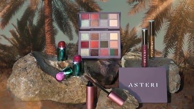 Saudi Arabian beauty brand Asteri has released a new eye shadow palette inspired by date palms. Photo Asteri