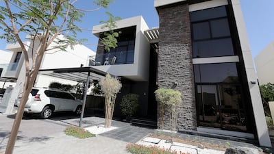 View of a 5-bedroom villa at Damac Hills in Dubai. Photo by: Pawan Singh / The National