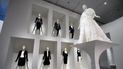 Then, raised up in the centre, is a garment called an 'explosion', which combines both moods