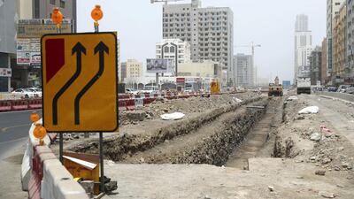 A Dh250 million upgrade of Hamad Bin Abdullah Road in Fujairah is due to be completed in August 2019. Fujairah. Chris Whiteoak / The National