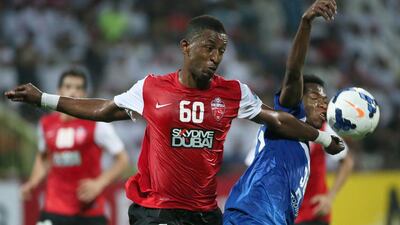 DEFENCE - BASHEER SAEED (Al Ahli): Earlier this year, as the 32-year-old Saeed took his seat alongside his coach for an Asian Champions League pre-match news conference, Cosmin Olaroiu joked: “For once, I am not the oldest man on the table”. The Ahli central defender smiled wryly, not too pleased to be reminded about his age because, just like Serena Williams keeps saying, age just seems to be a number for him. He is pure gold and should be one of the first names on any AGL All-Star XI. Karim Sahib / AFP