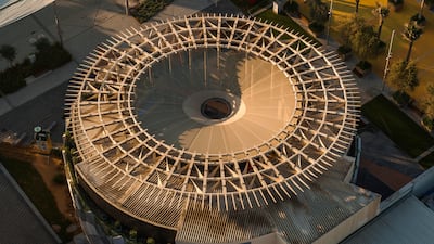 Aerial view of the Angola Pavilion, Expo 2020 Dubai. Dany Eid/Expo 2020 Dubai