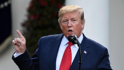 Donald Trump's sanctions threats have not had much of an effect on US stocks but risks remain. AFP