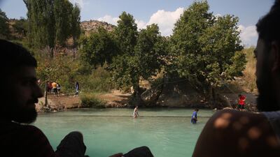 Iraqi people spend time in Gali Sherana valley in North of Duhok, Kurdistan region in Iraq. EPA