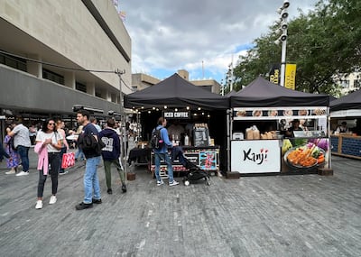 Tourists and residents visit The Ethiopian Coffee Company’s stall at Southbank Centre’s weekly Food Market in central London. AP Photo