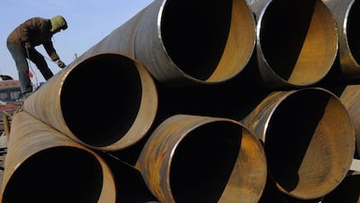 The new company will reduce the UAE’s reliance on steel pipe imports while exporting 40 per cent of its production, Senaat officials said. Reuters