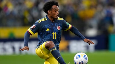 Juan Cuadrado (Colombia) 111 caps, 10 goals. AP