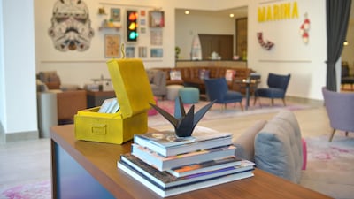 The lobby of the new Rove Dubai Marina. Rove Hotels