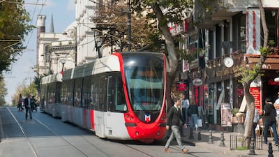 Many days were spent daydreaming on the tram travelling through Istanbul. Getty Images