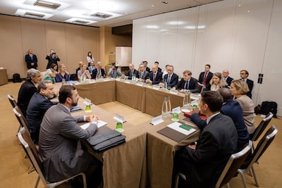 European foreign ministers from the UK, Germany and France met their Iranian counterpart in Geneva in June but the talks yielded no breakthrough. AFP