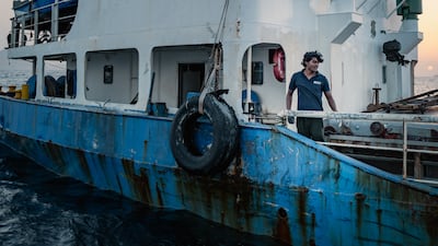 A cargo ship anchored off Port Sultan Qaboos has left its crew waiting at sea for days in Muscat, Oman. Getty Images