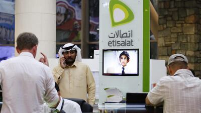 Etisalat said in June that it would allow foreign investors and institutions to own as much as 20 per cent of its shares. Sarah Dea / The National
