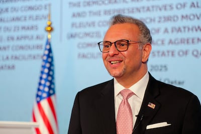 Massad Boulos, US President Donald Trump's senior adviser for Africa, travelled to Switzerland for meeting. Reuters