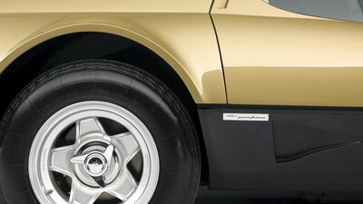 The car is one of only four Ferrari 512 BBs in the world to have been painted in the brand’s Oro Chiaro Metalizzato shade of gold. Courtesy Sotheby's