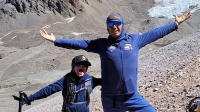 Ayaan has been climbing challenging mountains since the age of seven. Photo: Mendon family