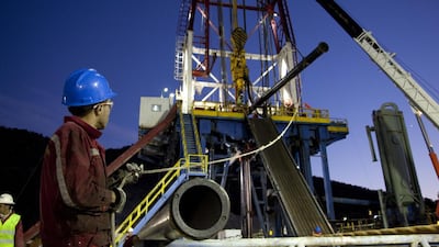 A Taqa rig in the Kurdish region of Iraq. The company's average oil and gas output rose to 124.2 million barrels of oil equivalent per day, supported by higher production in Europe, particularly in the UK. Courtesy Taqa