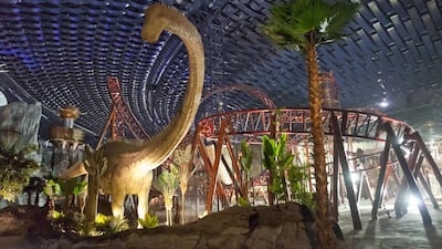 The IMG Worlds of Adventure theme park will open in August. Antonie Robertson / The National