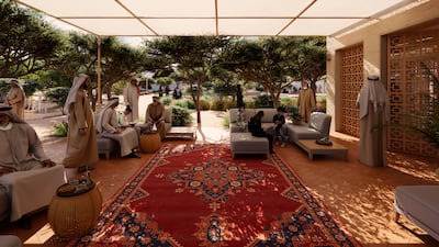 The Nad Al Sheba community space includes an area for elderly Emiratis. Photo: Dubai Future Foundation