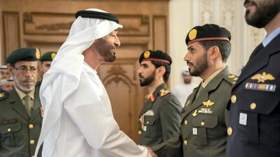 Servicemen were handed the Medal of Glory or the Medal of Emirates