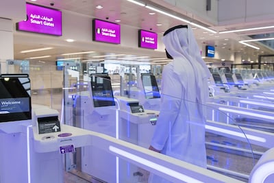 Returning travellers can use Smart Gates to speed up the arrival processes at Dubai Airport. Photo: Dubai Airports