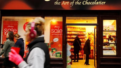 Thorntons branches like this chocolate shop on London's Oxford Street will close. Reuters