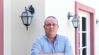 Simon Taylor said boy racers on a road beside The Villa in Dubai are making life a misery for him and his neighbours. 'If they are not racing they are revving their engines. Believe me it is not the sound you want to hear at 3am in the morning.' All photos by Reem Mohammed / The National