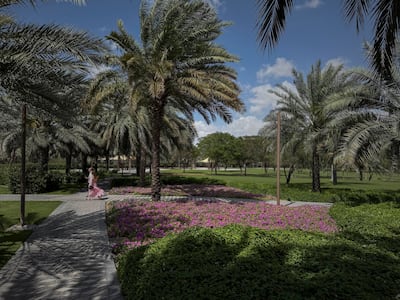 The park features plants mentioned in the Quran and Hadiths. Antonie Robertson / The National