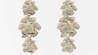 These enameled drop flower earrings offer a statement take on the trend; Dh99 at Zara