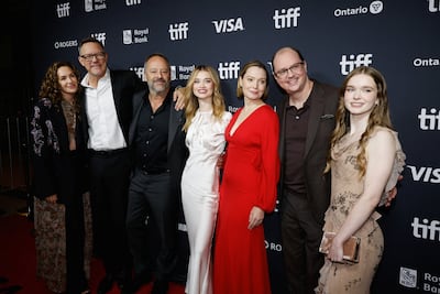 Creator Mike Flanagan, second from right, made major changes to the 1974 original book by Stephen King with the author's blessing. Reuters