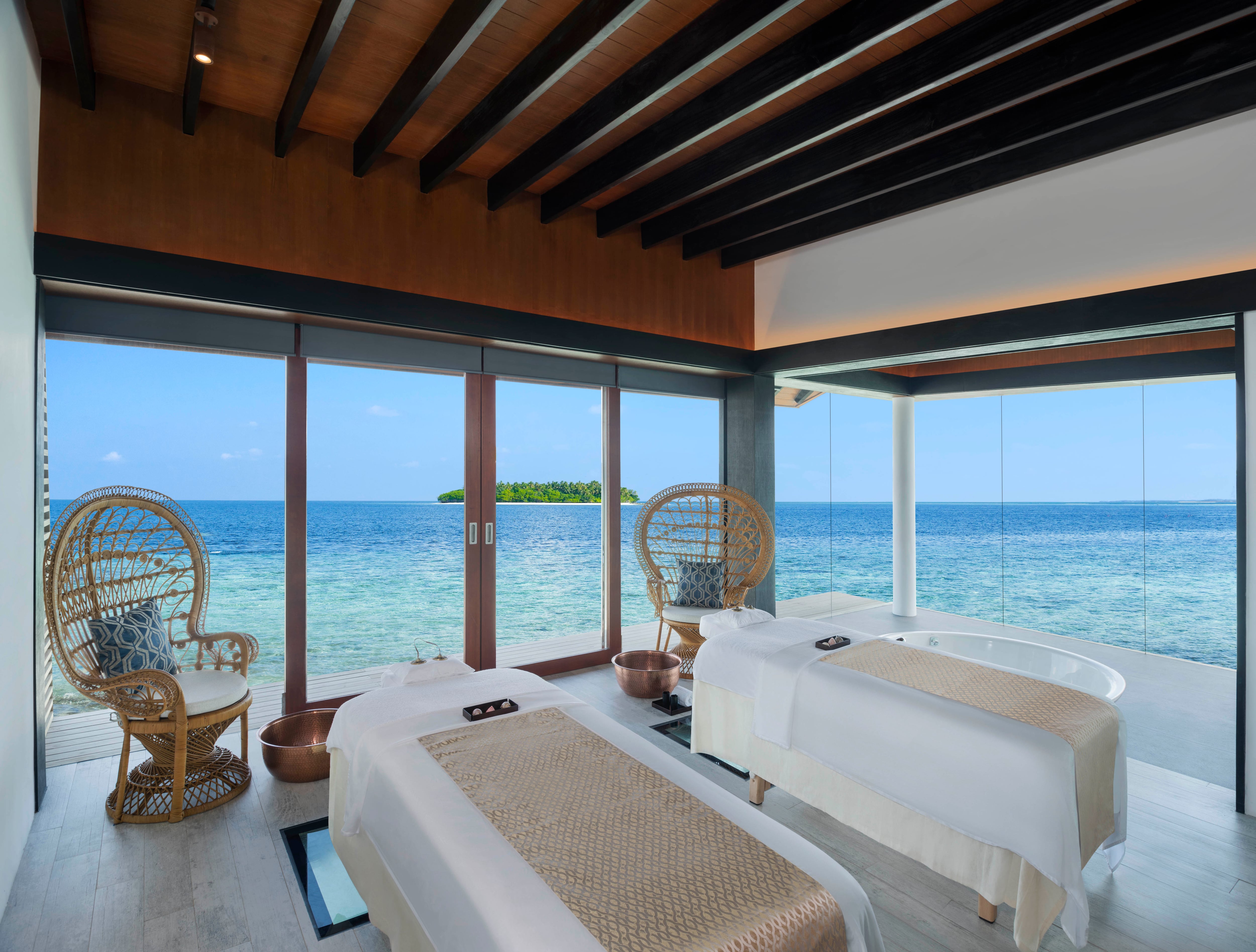 Ocean views from a treatment room at Heavenly Spa by Westin. Photo: Marriott International Hotels