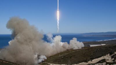The Falcon 9 rocket takes to the skies, but not all landings go to plan. SpaceX / AFP