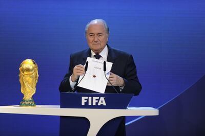 Sepp Blatter and other officials were ousted as the full scale of the problem involving the 2018 and 2022 World Cup bids emerged. Philippe Desmazes / AFP