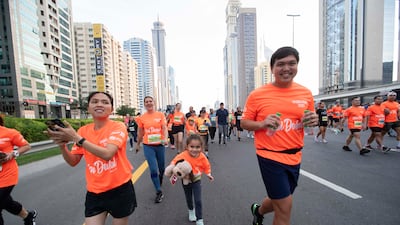 Dubai Run in Sheikh Zayed Road. Ruel Pableo for The National
