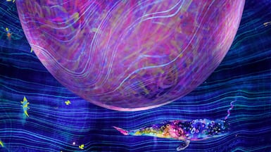 TeamLab Phenomena spans 17,000-square-metre and is a multi-sensory experience. Antonie Robertson / The National