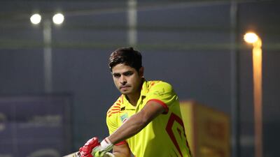 Ali Abid hopes learn from global stars during Abu Dhabi T10. Pawan Singh / The National