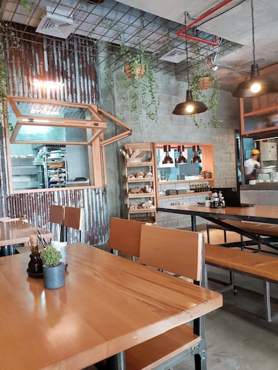 Neighbors on Al Thanya Street bakes its own bread, including sourdough, fresh daily. Photo: Nyree McFarlane