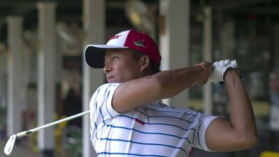 Myanmar professional golfer Aung Win. Ye Aung Thu / AFP