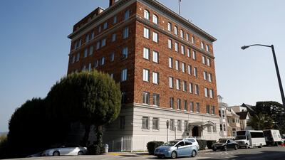The Russian Consulate General in San Francisco,on August 31, 2017. The US state has ordered it to be closed. Stephen Lam / Reuters
