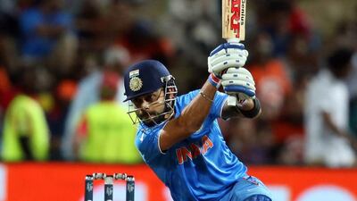 Virat Kohli has scored 304 runs in seven matches at the 2015 Cricket World Cup, 16th most at the tournament. Michael Bradley / AFP / March 10, 2015