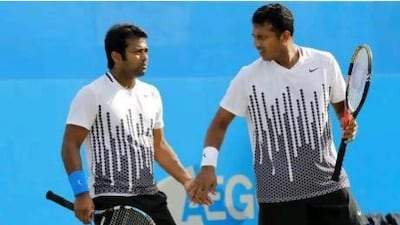 Indian tennis star Leander Paes, left, will former partner Mahesh Bhupathi.