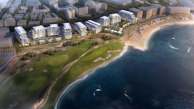 Mayan, a project on Yas Island, is an investment zone residential development of more than 700 homes, including studios, one-, two-, three- and four-bedroom apartments as well as town houses, villas and penthouses. Courtesy Aldar Properties